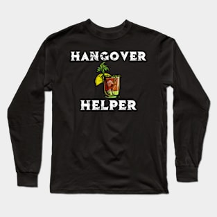 Bloody Mary Hangover Helper Hangover Cure Long Sleeve T-Shirt